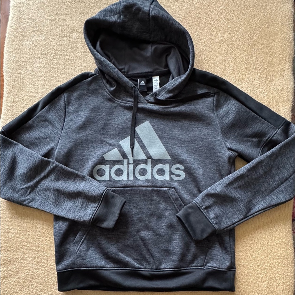 Adidas Charcoal and Black Sweatshirt